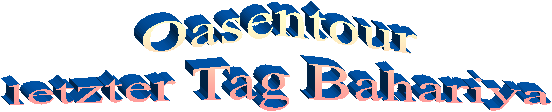Oasentour
letzter Tag Bahariya